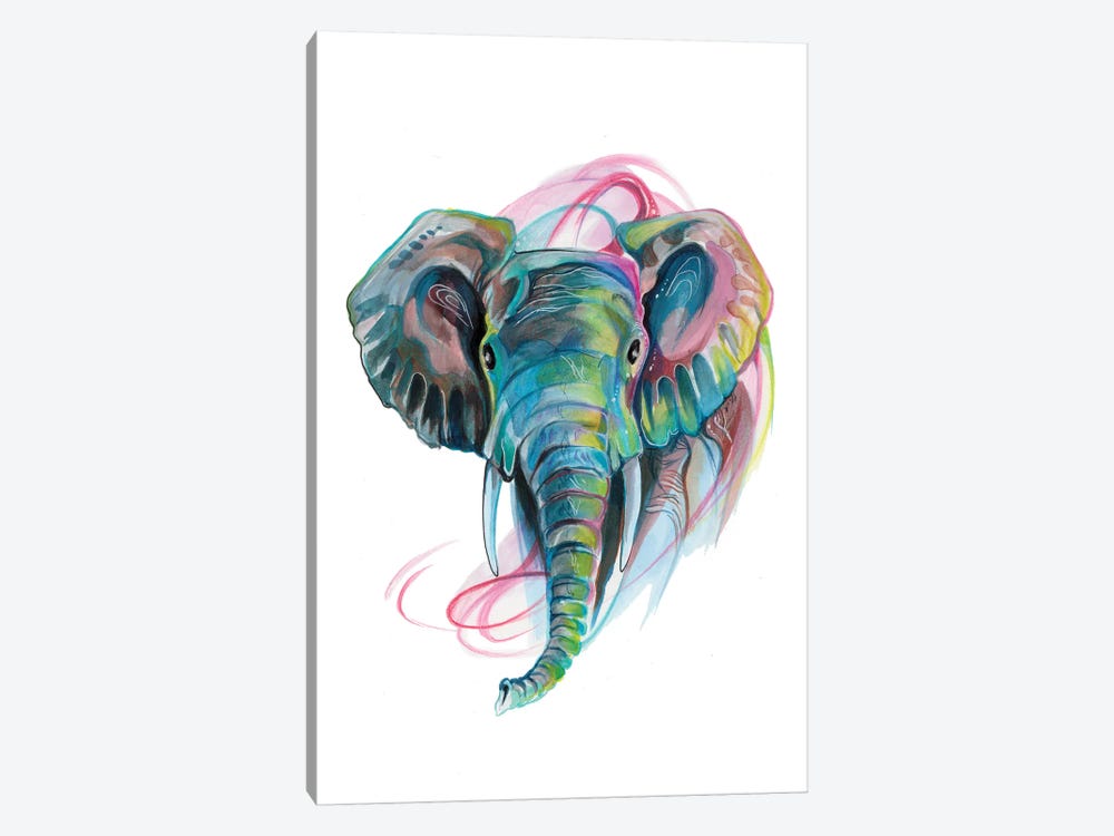 Elephant III by Katy Lipscomb 1-piece Canvas Art Print