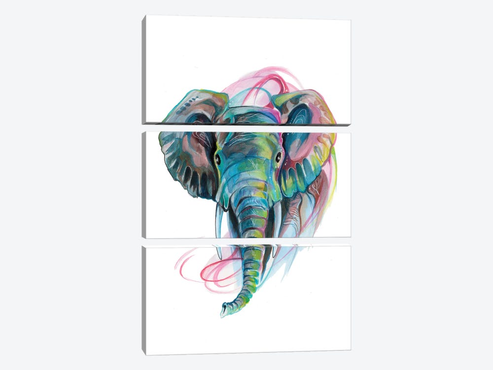 Elephant III by Katy Lipscomb 3-piece Art Print