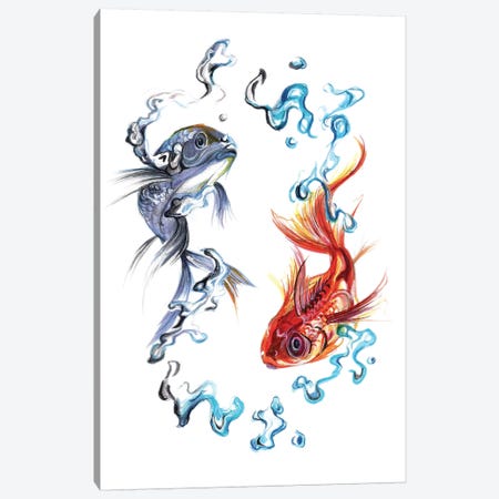 Fish - Balance Canvas Print #KLI45} by Katy Lipscomb Canvas Artwork