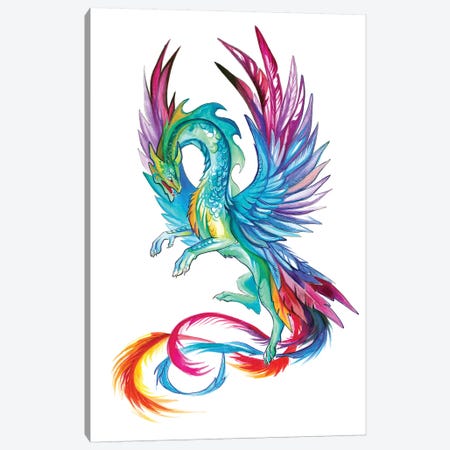 Hummingbird Dragon Canvas Print #KLI62} by Katy Lipscomb Canvas Print
