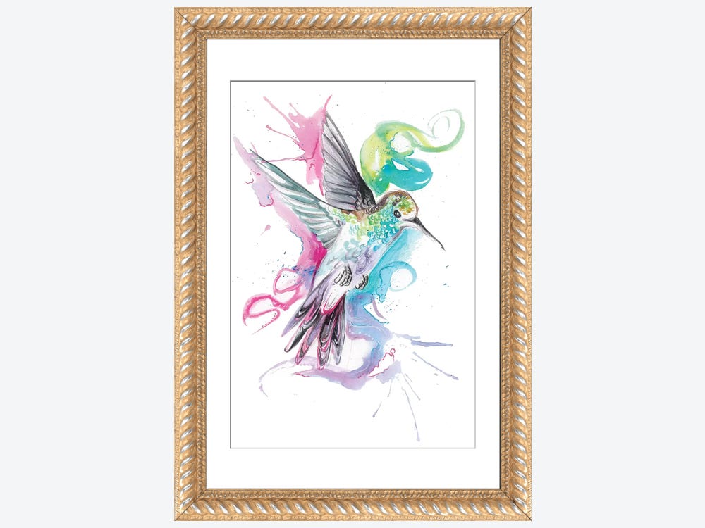 Hummingbird Canvas Print by Katy Lipscomb