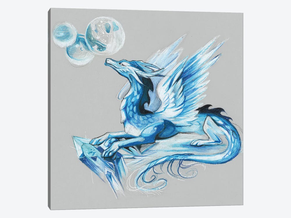 Ice Dragon by Katy Lipscomb 1-piece Canvas Artwork