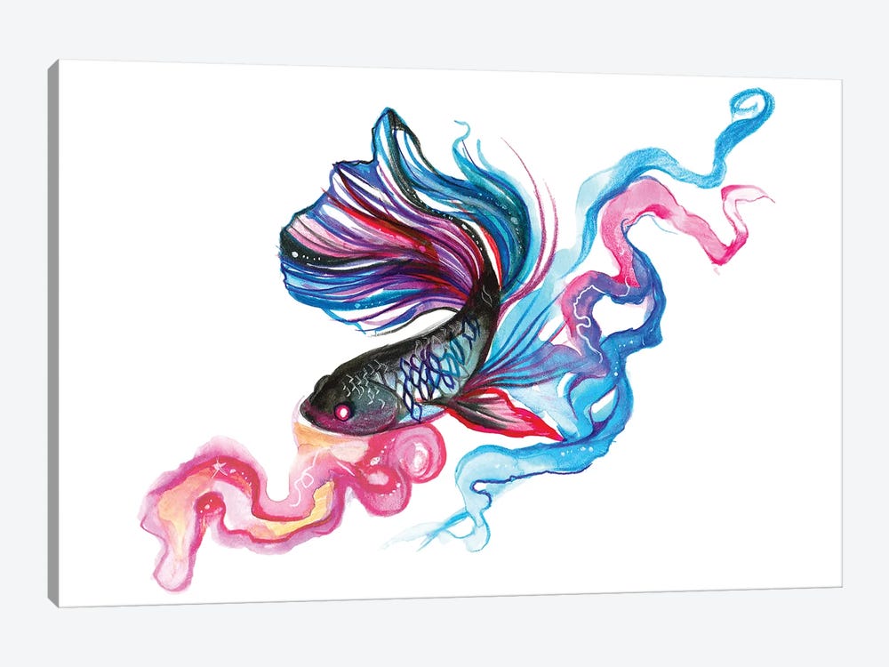 Betta Fish by Katy Lipscomb 1-piece Canvas Print