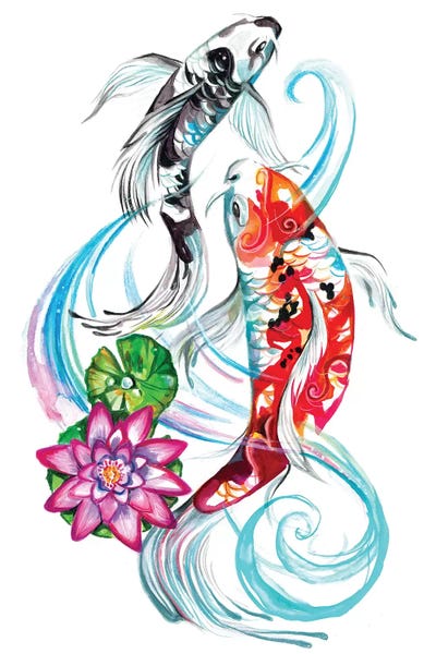 Koi: Koi Pair by Katy Lipscomb
