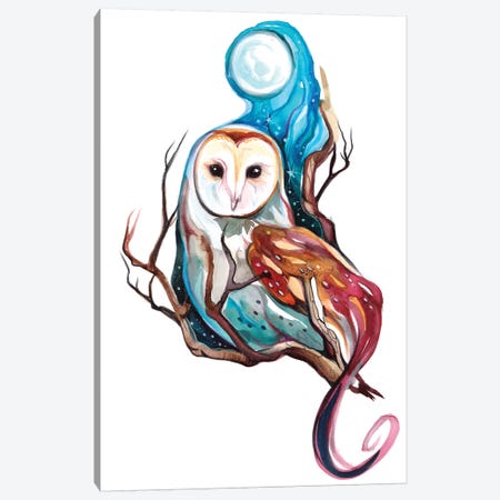 Night Owl Canvas Print #KLI85} by Katy Lipscomb Canvas Art