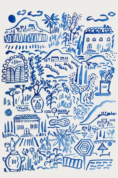 Furniture: Tuscany -Blue by Karolina Kling