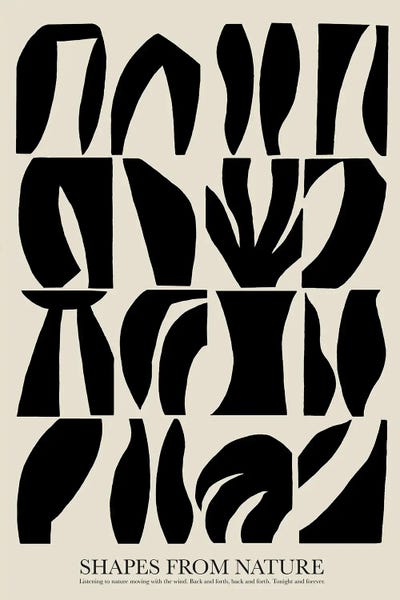 All Things Matisse: Shapes -Black by Karolina Kling