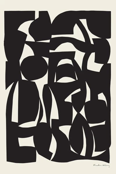 The Cut Outs Collection: Cutting Shapes -Black by Karolina Kling