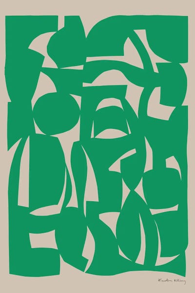 The Cut Outs Collection: Cutting Shapes -Green by Karolina Kling