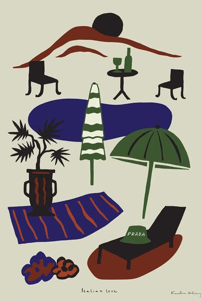 Prada: By The Pool In A Prada Hat by Karolina Kling