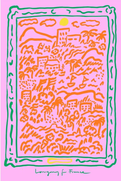 Furniture: South Of France -Pink by Karolina Kling