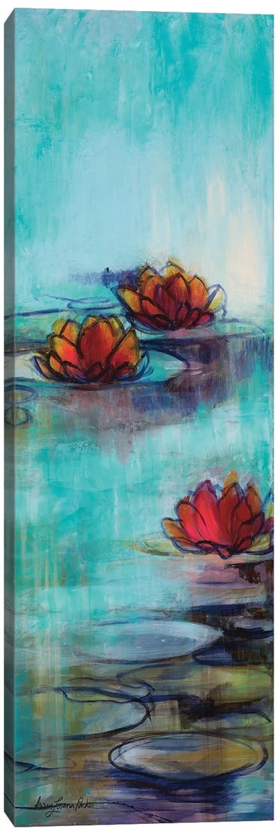 Aqua Lotus II Canvas Art Print - Lotuses