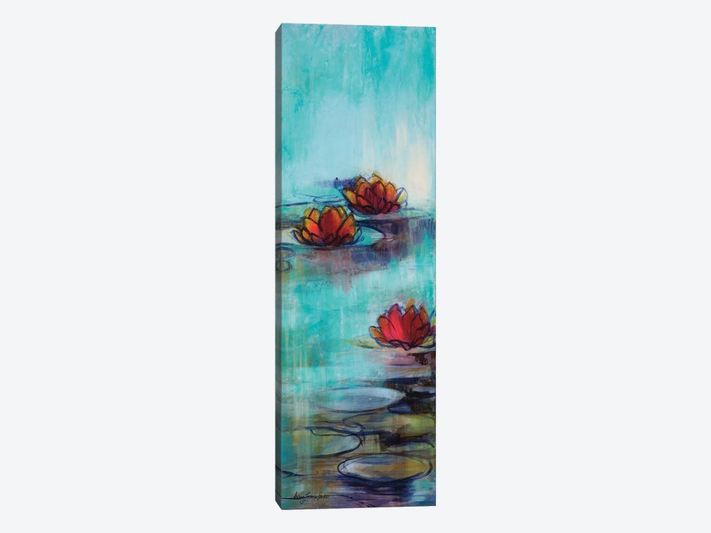 Aqua Lotus II by Karen Lorena Parker 1-piece Canvas Art