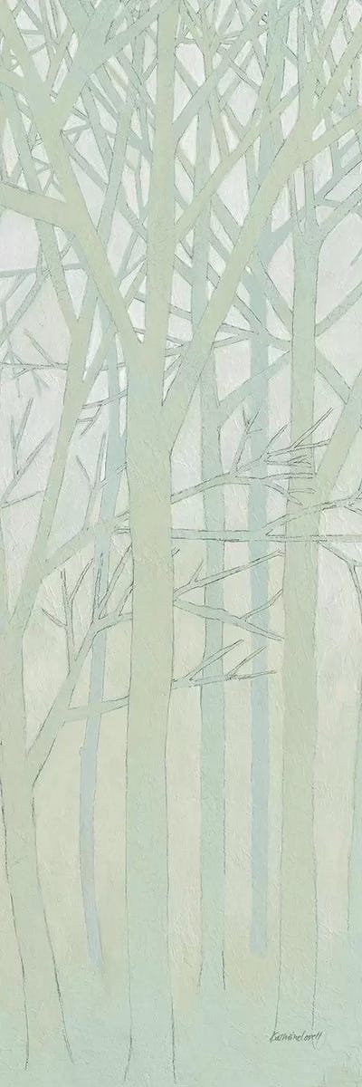 Spring Trees II by Kathrine Lovell framed canvas print