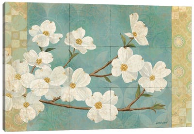Kimono Blossoms Canvas Art Print - Dogwood Art