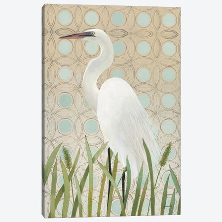 Free as a Bird Egret Canvas Print #KLV36} by Kathrine Lovell Canvas Wall Art
