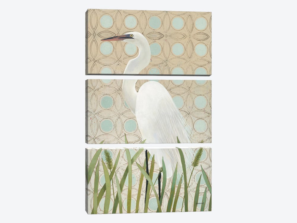 Free as a Bird Egret 3-piece Art Print