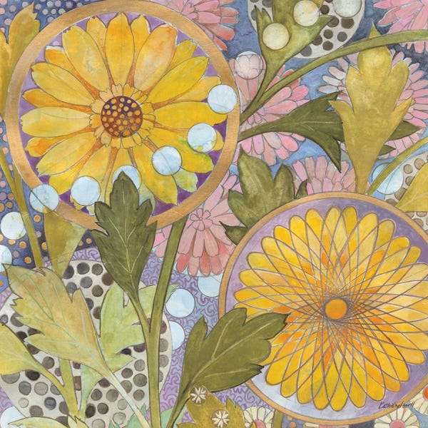 Kathrine Lovell: Whimsical Garden I by Kathrine Lovell