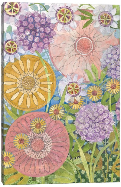 Whimsical Garden III Canvas Art Print - Kathrine Lovell