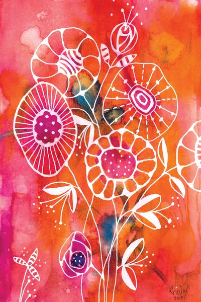 Brightest Blooms by Krinlox multi panel art