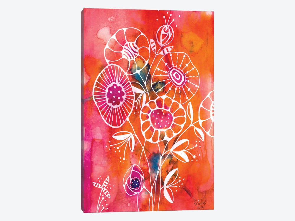 Brightest Blooms by Krinlox 1-piece Canvas Art