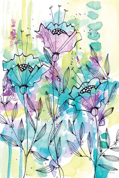 Floral Beauties by Krinlox canvas print