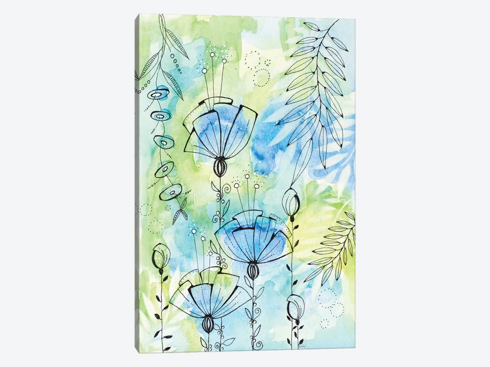 Floral Beauties Above by Krinlox 1-piece Canvas Artwork