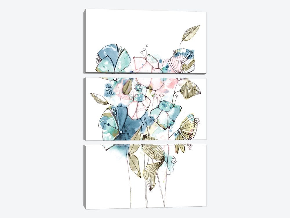 Blooming Spring I by Krinlox 3-piece Canvas Wall Art