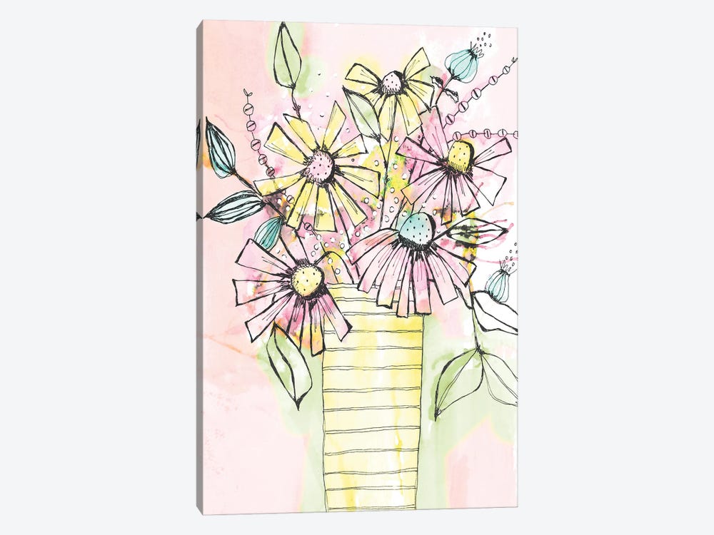 Wildflowers Vase by Krinlox 1-piece Art Print
