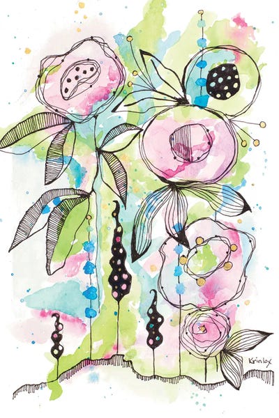 Blooming Summer I by Krinlox multi panel art