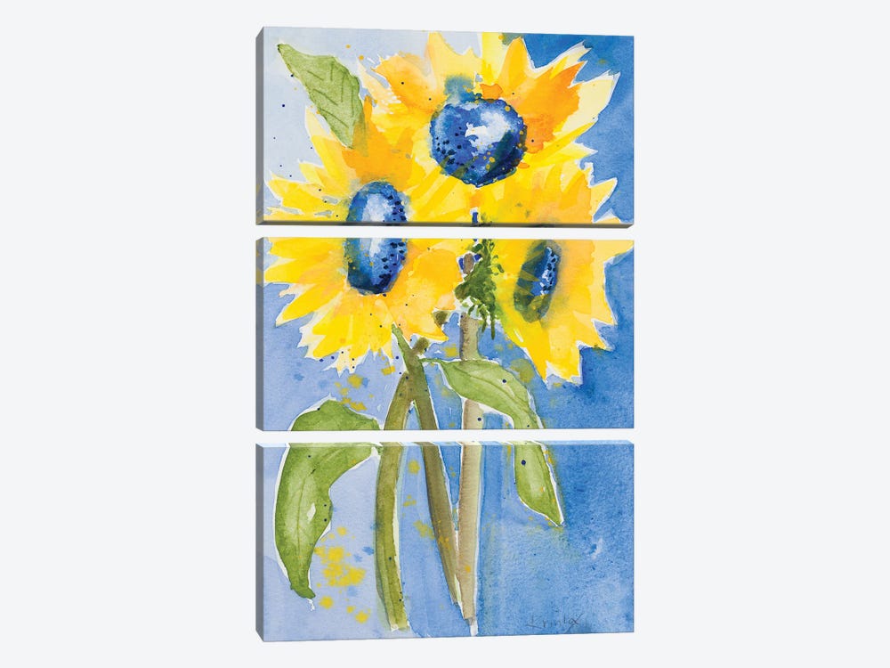 Sunflowers by Krinlox 3-piece Canvas Art