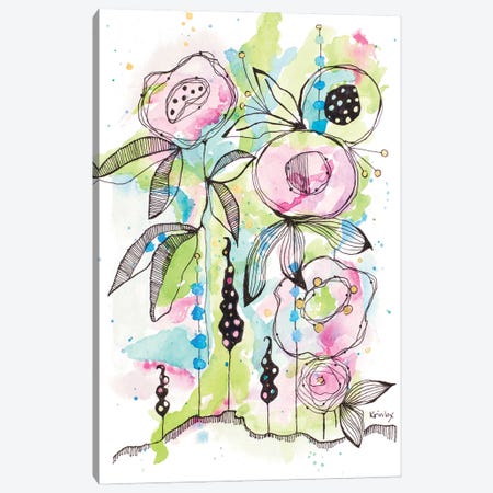 Blooming Summer I Canvas Print #KLX4} by Krinlox Canvas Artwork
