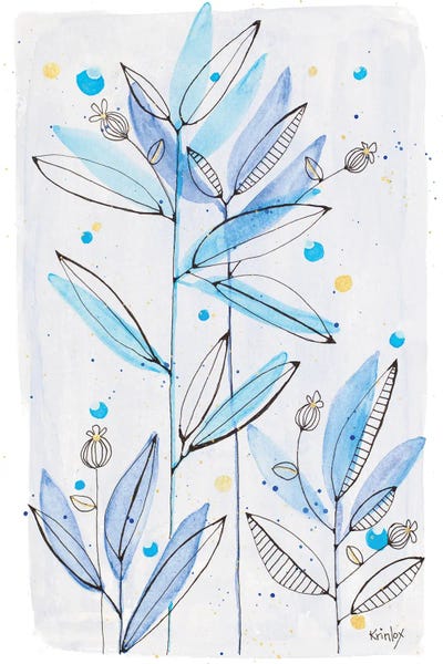 Botanical Stamp I by Krinlox canvas print