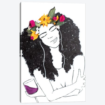 Flowers, Music, and Wine Canvas Print #KLY14} by Kelly Lottahall Canvas Print