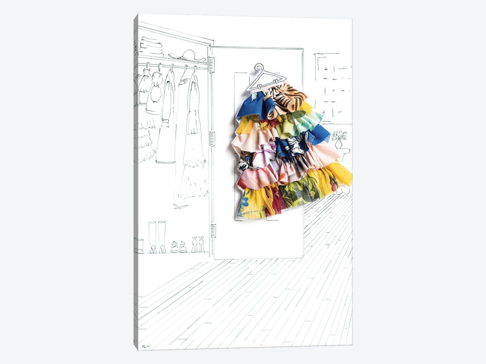 Summer Closet Fashion by Kelly Lottahall 1-piece Art Print