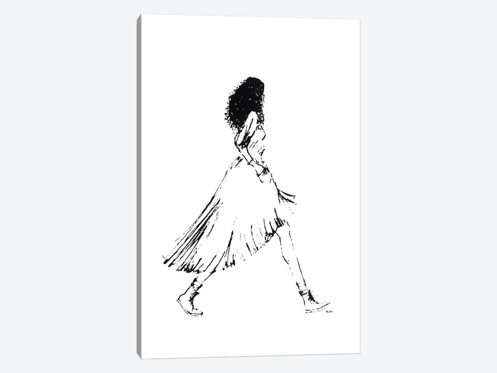 Walking Girl I by Kelly Lottahall 1-piece Canvas Print