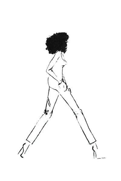 Women's Pants: Walking Girl III by Kelly Lottahall