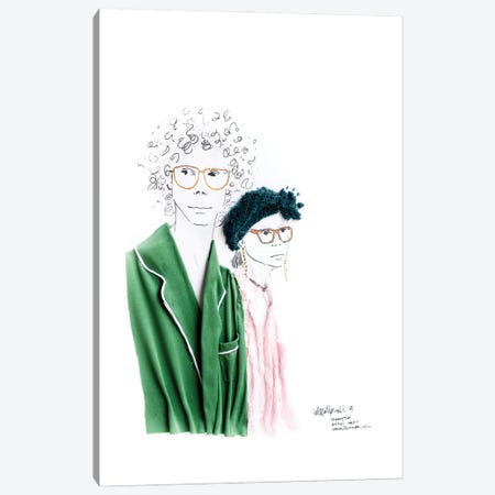 Gucci Men'S Spring/Summer 2016 Tommy Ton Rendition Canvas Print #KLY45} by Kelly Lottahall Canvas Art