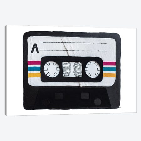 Casette Tape Canvas Print #KLY6} by Kelly Lottahall Canvas Print