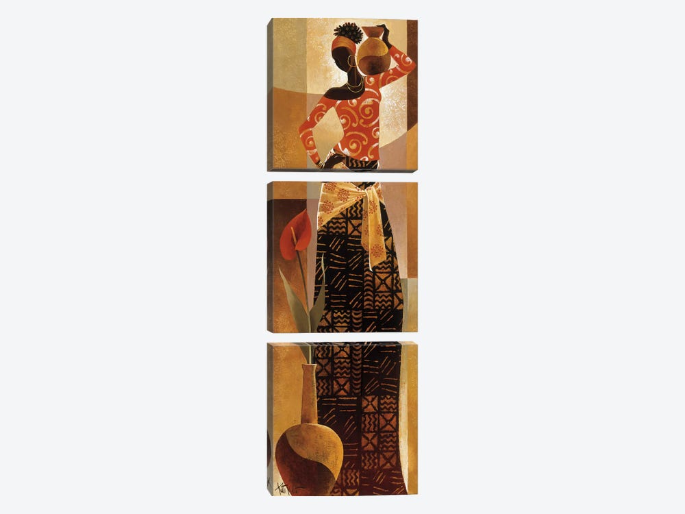 Bahiya by Keith Mallett 3-piece Canvas Art Print