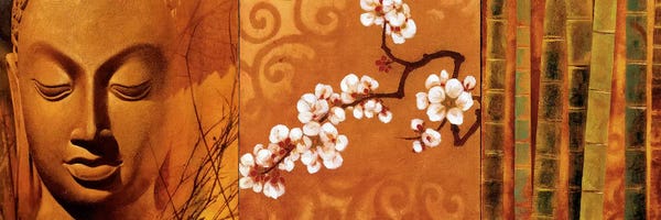 Asian Décor: Buddha Panel I by Keith Mallett