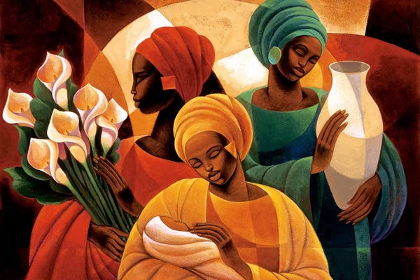 African Heritage: Caress by Keith Mallett