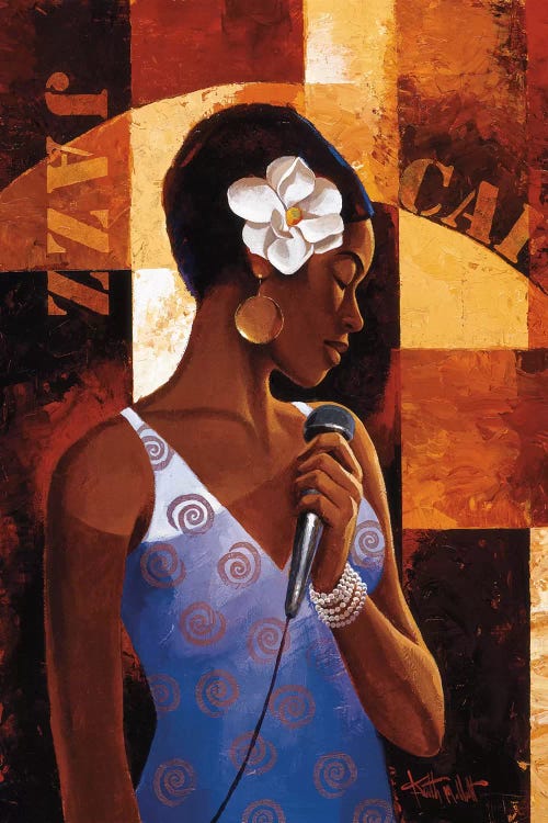 Jazz Cafe by Keith Mallett wall art