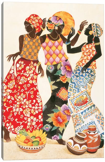 Jubilation Canvas Art Print - African Heritage Art