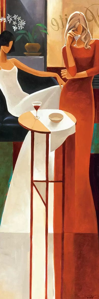 Les Anges by Keith Mallett multi panel art