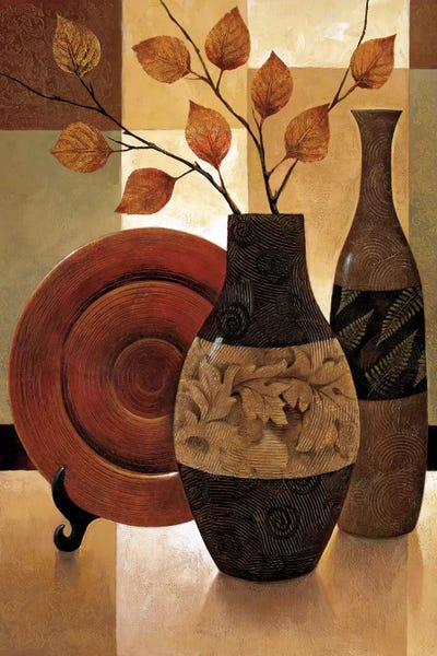 Pottery Still Life: Nature's Patchwork I by Keith Mallett