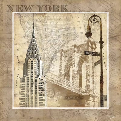 New York Serenade by Keith Mallett framed wall art