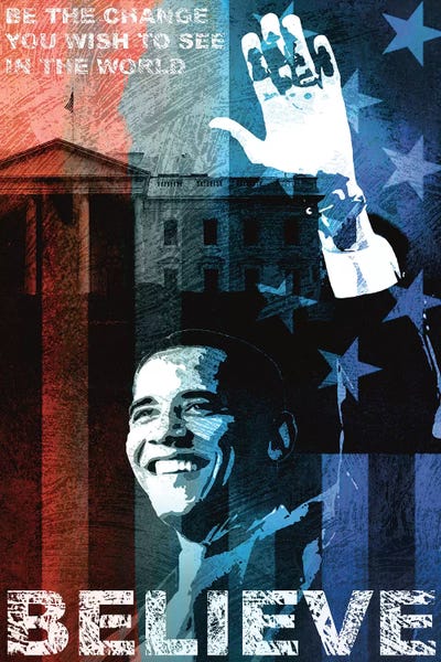 Imagination: Obama: Believe by Keith Mallett