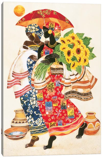 Sunflowers Canvas Art Print - African Heritage Art
