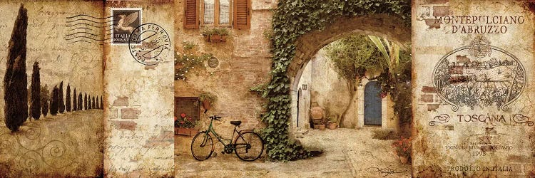 Tuscan Courtyard by Keith Mallett wall art